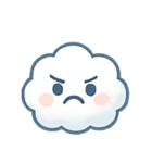 ふわふわ雲ちゃん感情パレード（個別スタンプ：3）