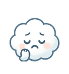 ふわふわ雲ちゃん感情パレード（個別スタンプ：5）