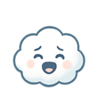 ふわふわ雲ちゃん感情パレード（個別スタンプ：6）