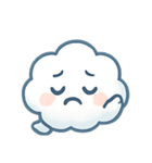 ふわふわ雲ちゃん感情パレード（個別スタンプ：7）