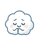 ふわふわ雲ちゃん感情パレード（個別スタンプ：8）