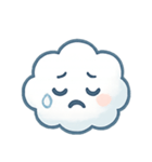 ふわふわ雲ちゃん感情パレード（個別スタンプ：9）