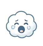 ふわふわ雲ちゃん感情パレード（個別スタンプ：10）
