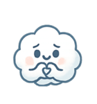 ふわふわ雲ちゃん感情パレード（個別スタンプ：11）