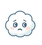 ふわふわ雲ちゃん感情パレード（個別スタンプ：12）