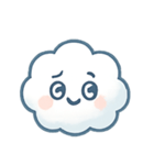 ふわふわ雲ちゃん感情パレード（個別スタンプ：15）