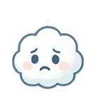ふわふわ雲ちゃん感情パレード（個別スタンプ：16）