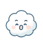 ふわふわ雲ちゃん感情パレード（個別スタンプ：17）
