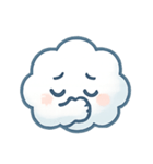 ふわふわ雲ちゃん感情パレード（個別スタンプ：18）