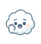 ふわふわ雲ちゃん感情パレード（個別スタンプ：21）