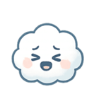 ふわふわ雲ちゃん感情パレード（個別スタンプ：24）