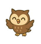 フクロウとリスとキツツキのものがたり（個別スタンプ：5）