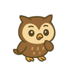 フクロウとリスとキツツキのものがたり（個別スタンプ：7）