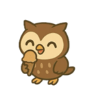 フクロウとリスとキツツキのものがたり（個別スタンプ：9）