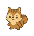フクロウとリスとキツツキのものがたり（個別スタンプ：12）
