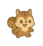 フクロウとリスとキツツキのものがたり（個別スタンプ：14）