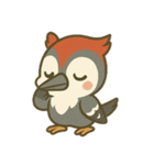 フクロウとリスとキツツキのものがたり（個別スタンプ：18）
