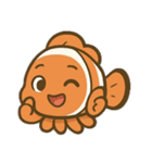 タコとクラゲとカクレクマノミの物語（個別スタンプ：18）