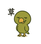日常使い出来る目つきの悪いインコ（個別スタンプ：18）
