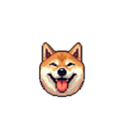 絵文字みたいなドット絵柴犬スタンプ（個別スタンプ：2）