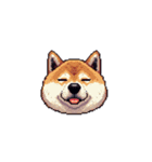 絵文字みたいなドット絵柴犬スタンプ（個別スタンプ：37）