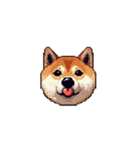 絵文字みたいなドット絵柴犬スタンプ（個別スタンプ：38）