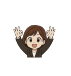 OL奮闘日記 ～うごくよ！（個別スタンプ：14）