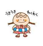 おさげちゃん。【たのしい夏】（個別スタンプ：3）