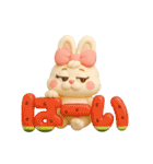 夏！3d！ぶりぶりうさぎ（個別スタンプ：3）