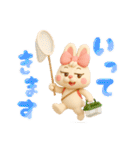 夏！3d！ぶりぶりうさぎ（個別スタンプ：25）