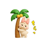 夏！3d！ぶりぶりうさぎ（個別スタンプ：28）