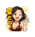美魔女、夏を制す！（個別スタンプ：1）