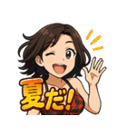 美魔女、夏を制す！（個別スタンプ：9）