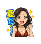 美魔女、夏を制す！（個別スタンプ：15）