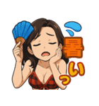 美魔女、夏を制す！（個別スタンプ：16）