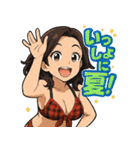 美魔女、夏を制す！（個別スタンプ：31）