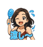 美魔女、夏を制す！（個別スタンプ：35）