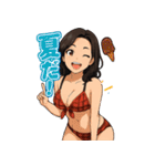 美魔女、夏を制す！（個別スタンプ：37）