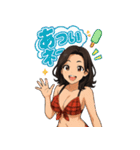 美魔女、夏を制す！（個別スタンプ：40）