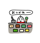 【動く】夏べこたち（夏の赤べこ）（個別スタンプ：3）