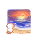 【夏・絵日記風】タフィ犬の暑中見舞い（個別スタンプ：16）