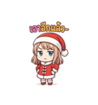 サンタガール＠真夏のタイ語スタンプ 70（個別スタンプ：3）