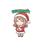 サンタガール＠真夏のタイ語スタンプ 70（個別スタンプ：10）