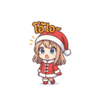 サンタガール＠真夏のタイ語スタンプ 70（個別スタンプ：11）