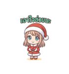 サンタガール＠真夏のタイ語スタンプ 70（個別スタンプ：18）