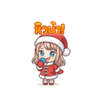 サンタガール＠真夏のタイ語スタンプ 70（個別スタンプ：24）