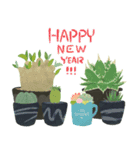 ずっとつかえる♡大人の多肉・観葉植物（個別スタンプ：37）