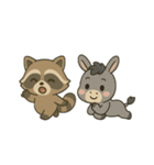 カモノハシとロバとアライグマの物語（個別スタンプ：5）
