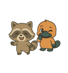 カモノハシとロバとアライグマの物語（個別スタンプ：6）