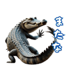 ワニ×3Dリアル！迫力満点（個別スタンプ：16）
